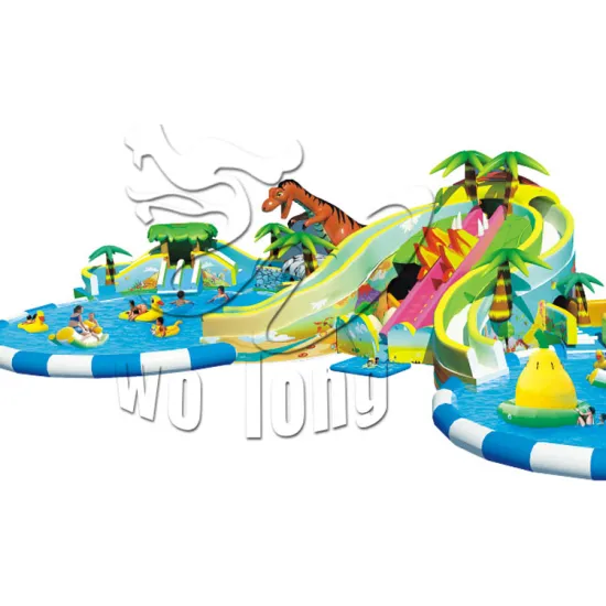 mobile water park inflatable amusement aqua park water play equipment pool slide