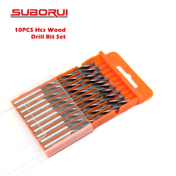Borui 10Pcs 6mm Precision Wood Working Brad Point Drill Bit Set