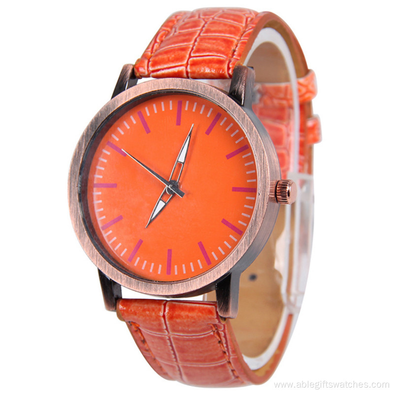 Popular Women Leather Wrist Quartz  Watches