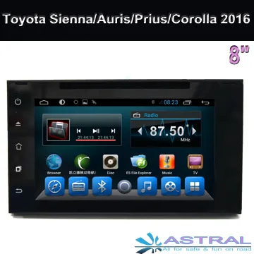 Wholesale Double Din Car Stereo Toyota Sienna Auris Prius Corolla 2015 2016