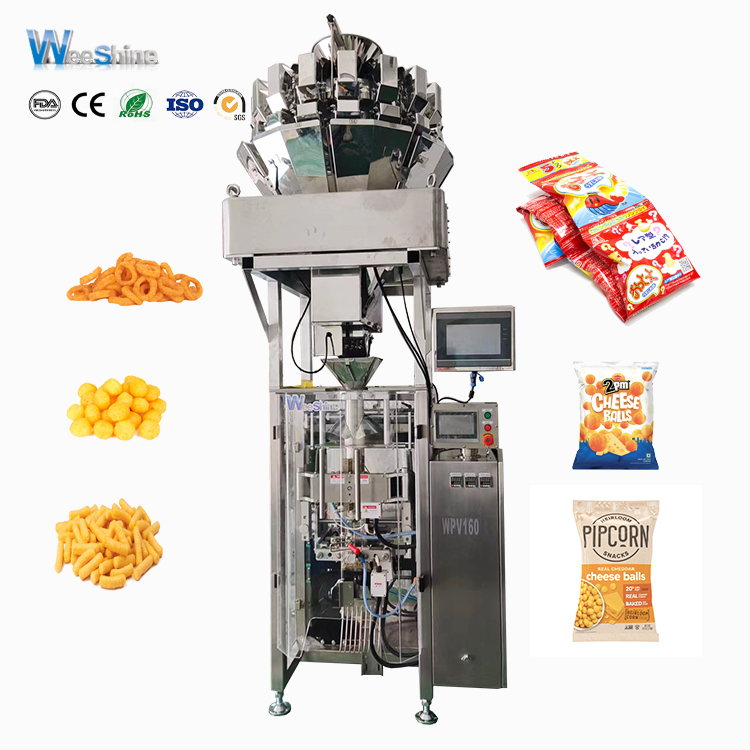 Puff Snacks Automatic Vffs High Speed Packing Machine