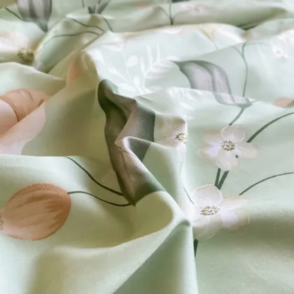 Printed Cotton Bed Sheet Set Flat Sheet Home Linen