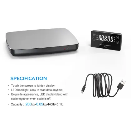 200kg Digital Platform scale Postal Weighing scale Portable Wireless Express scale