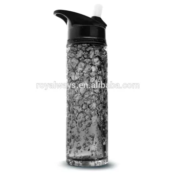100% leak proof food safe freezer gel water bottle with suction nozzle