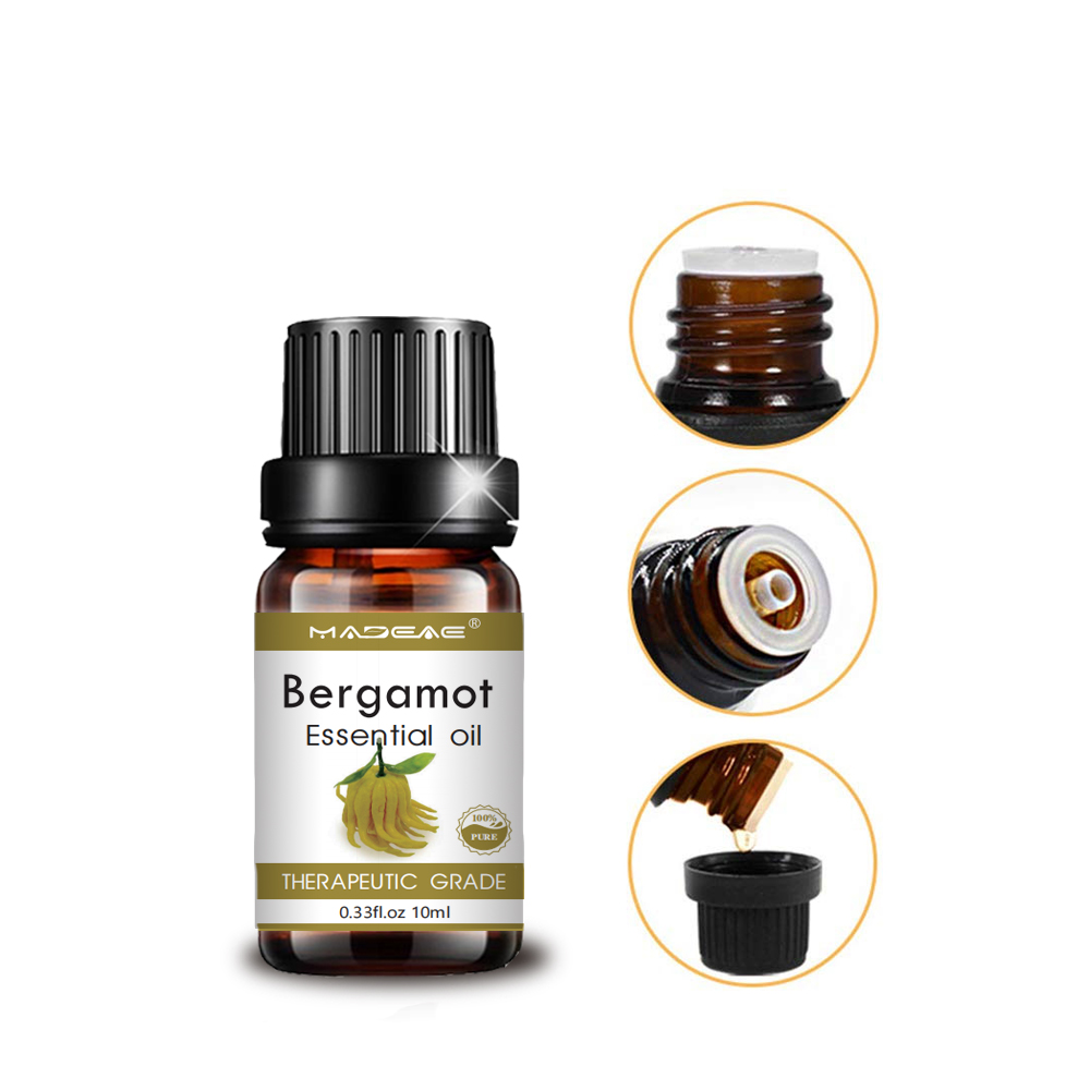 Óleos cítricos aromáticos de óleo essencial de bergamota 10ml privado