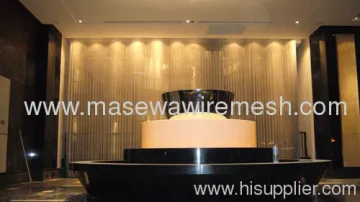 Metal Drapery Of Decorative Wire Mesh 