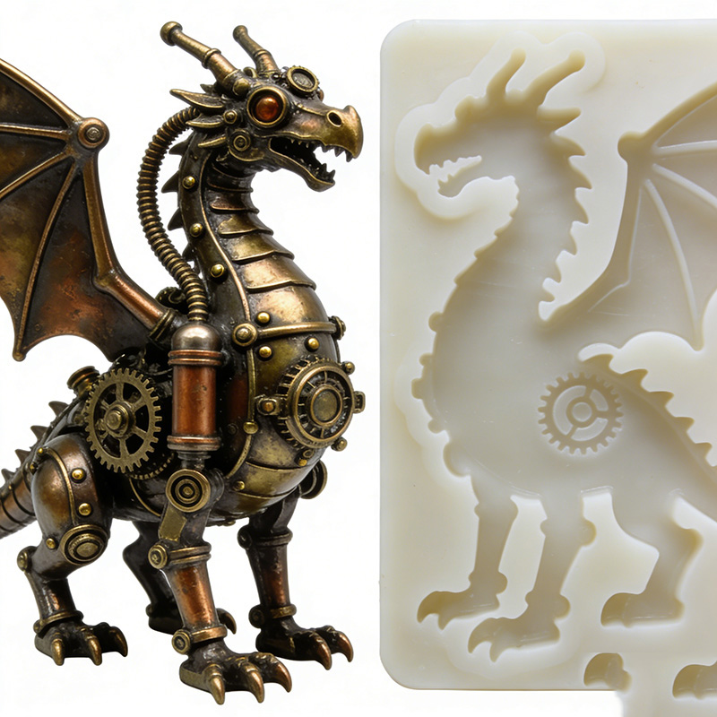 Condensation curing silicone mold rubber