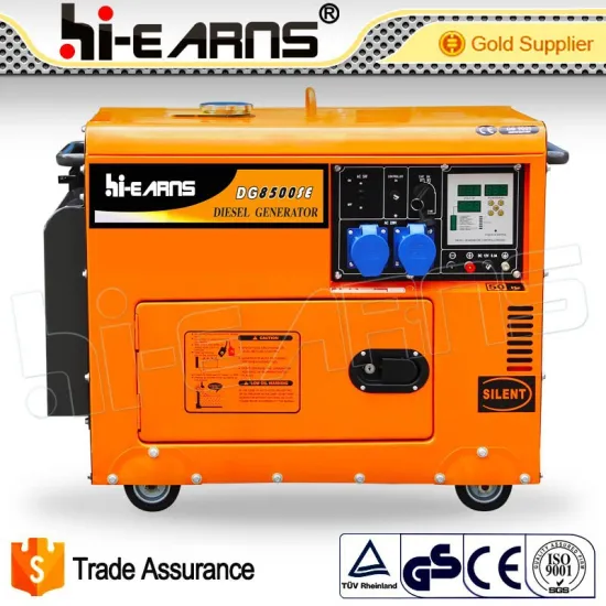 6.5KVA silent three phase digital panel air cooled diesel generator