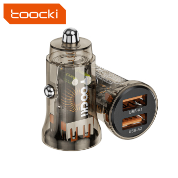 Fast Charging Toocki PD Car Charger with USB A and Type C Ports