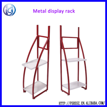 heavy duty iron steel 2 layer customized display stand