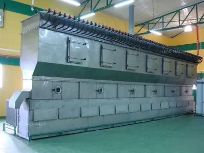 Continuous fluid bed dryer Horizontal fluidized bed dryer