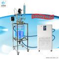 Recipiente de reactor de laboratorio con camisa de vidrio SF-100l