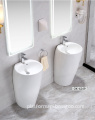 Vieany Brand OK-4249 Artisan Pedestal Basin - Bathroom Ceramic Wash Basin Set