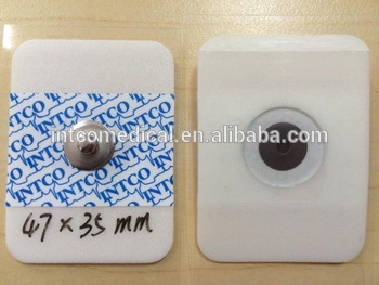 INTCO Square pregelled Ag/AgCl sensor Disposable ECG Electrode with FDA, CE