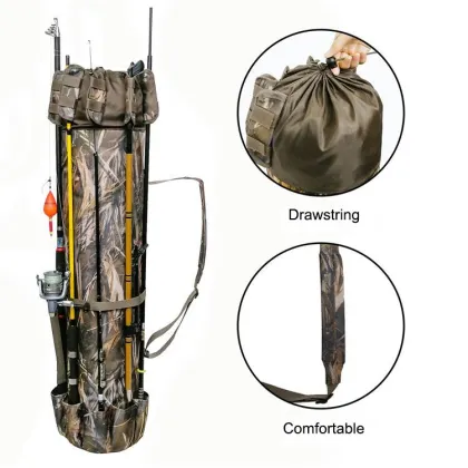 Portable Factory Waterproof Fishing Rod Bag for Fly Rods