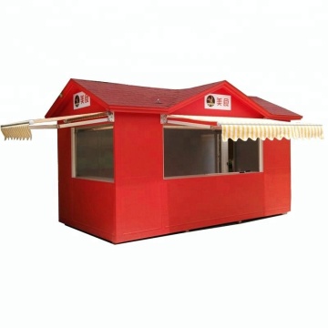 Outdoor coffee shop ice cream food kiosk for sale
