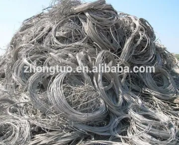 Aluminum wire scrap 99.5% 99.7% 99.9%