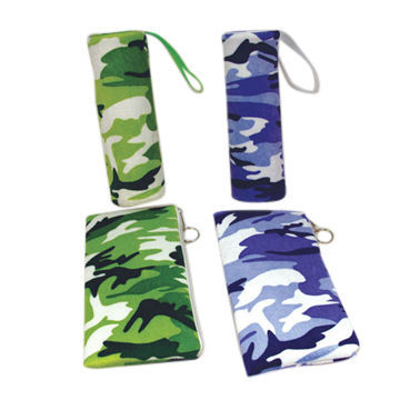 Plush animal speckle print pencil cases, customized designs are accepted