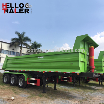 Rear Dump Semi Trailer Hyva Hydraulic Cylinder bulk tipper trailer