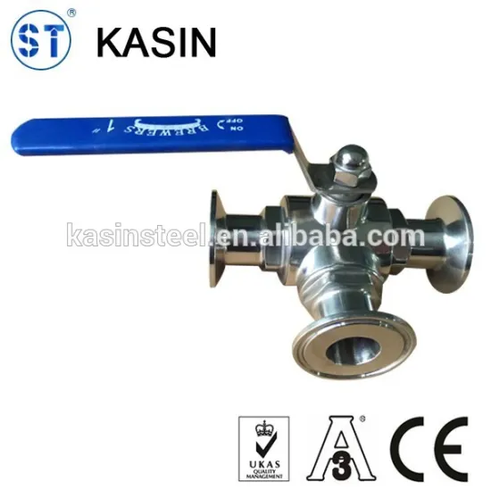 Stainless Steel Male Ends Three-Way Ball Valve