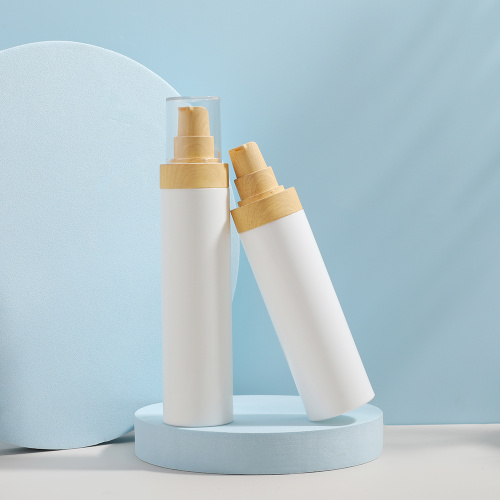 Custom Pp Airless Pump Bottle Custom Color Frosted Bamboo PP Airless Pump Bottle Manufactory