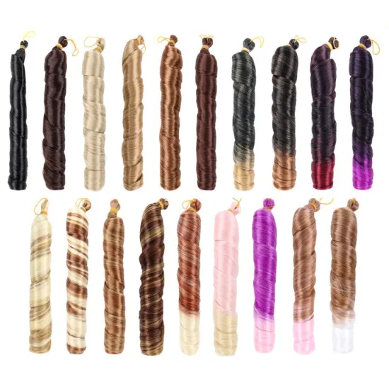 Wholesale Hot Pink French Curl Braiding Hair: Silky, Tangle-Free, and Loose Wavy Texture