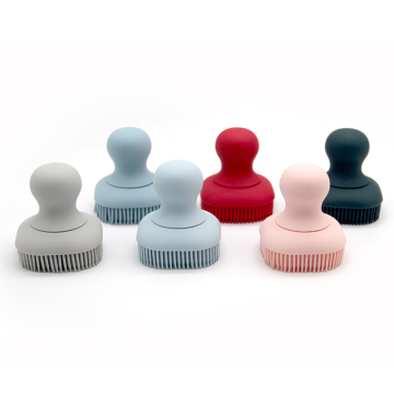 Customizable Silicone Bath Shampoo Brush for Scalp Massage