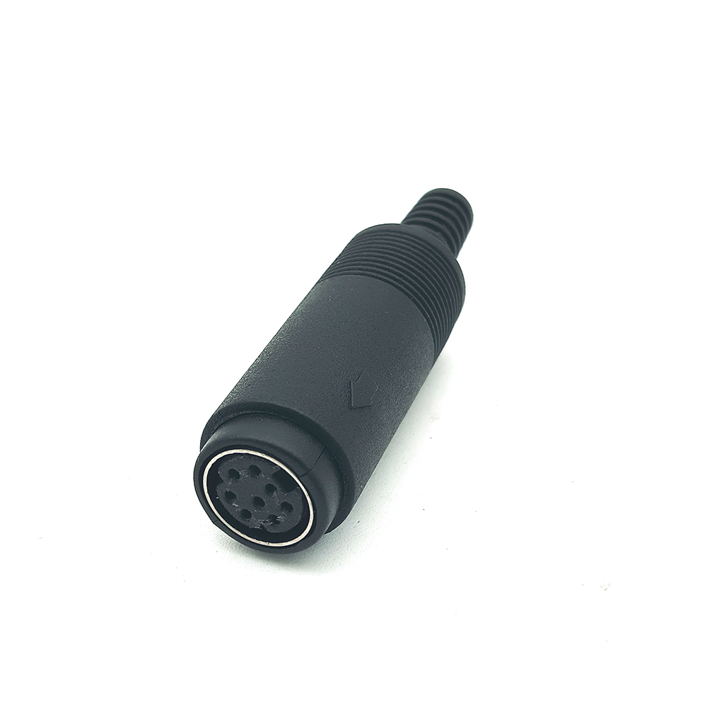 Female Jack DIN Adapter Converter Audio Cable Connector