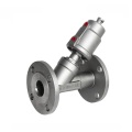 Stainless Steel Flanged Pneumatic Angle Seat Valve