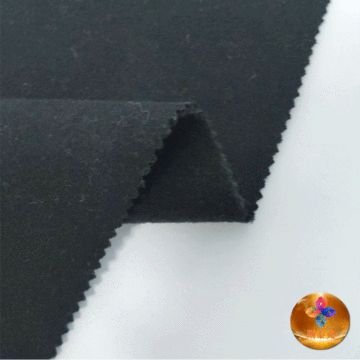 Black Yard Terry Fleece Fabric for Cozy Comfort