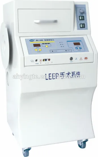 lp-1 leep surgical instrument with built-in smoke vaccumlator especially for uterus lesion