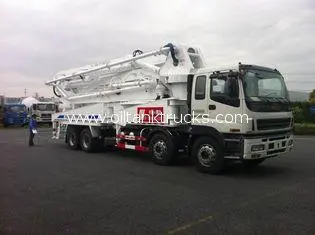 8x4 SSAB Steel ISUZU 47m Truck Mounted Concrete Pump / Deli
