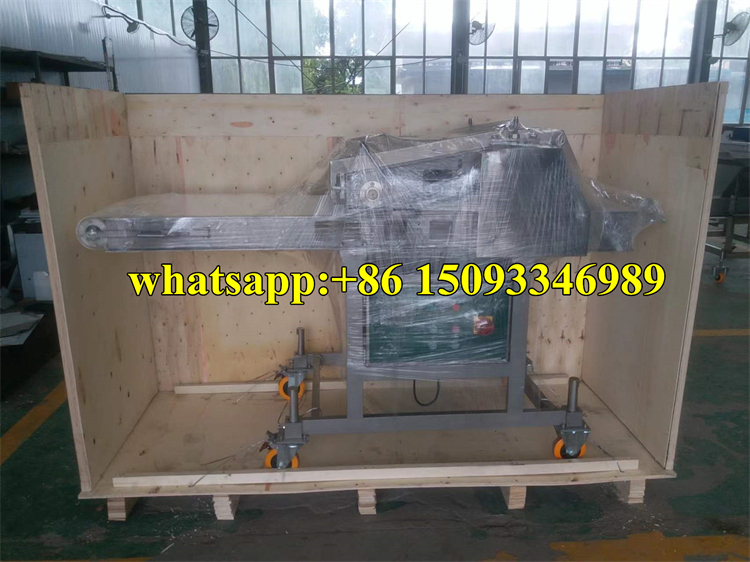 600mm Belt Type Pressing Flattening Machine for Poultry, Beef, Pork Meat Slices