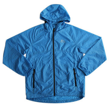 Windbreakers, made of 20D full-dull nylon with prints inside, comfortable