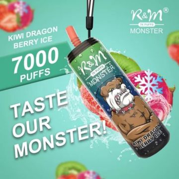 Одноразовый вейп дешевый R &amp; M Monster 7000 Puffs