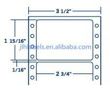 2-3/4 x 1-15/16 General Purpose Dot Matrix Printed Labels