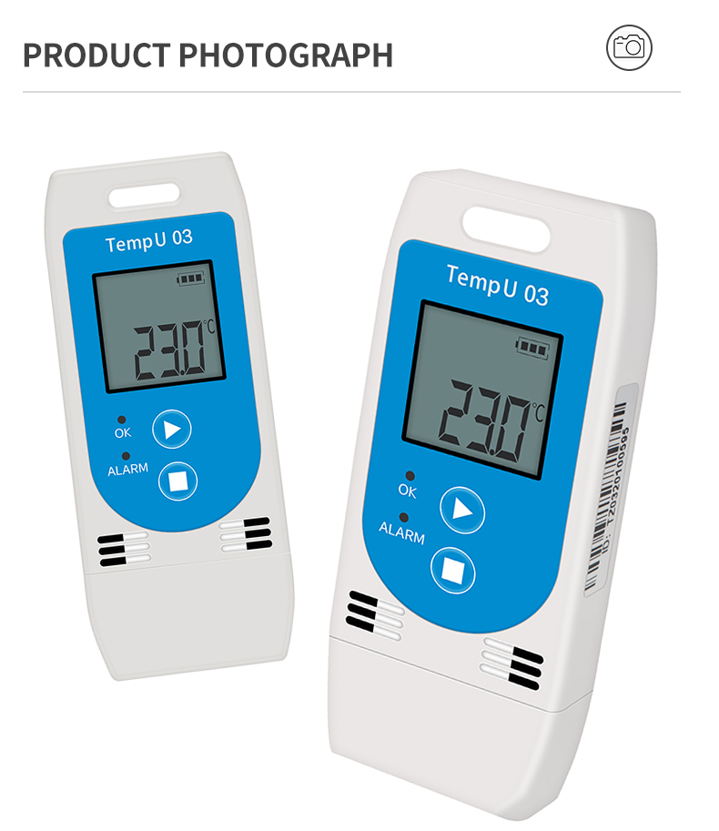 Single use USB Temperature data logger