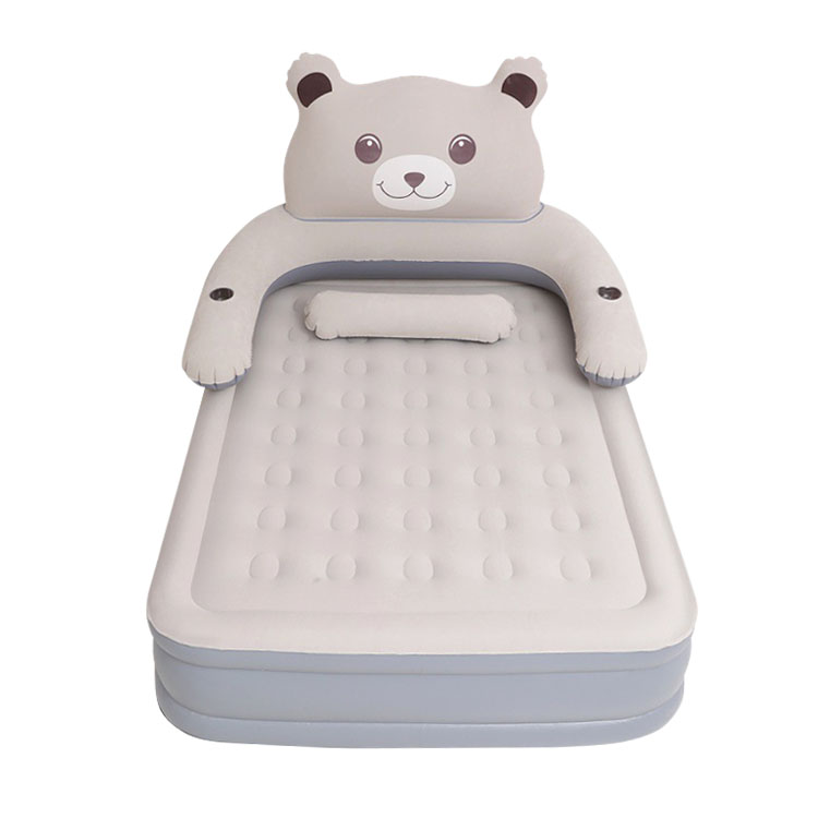 Soft Air Mattress Bed with backrest bear bed