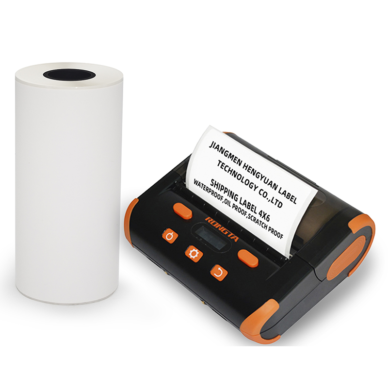 Small size direct thermal portable printer barcode label