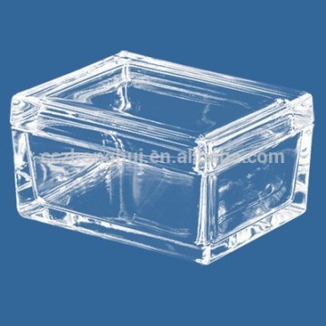 2016 Empty transparent crystal glass box for storage
