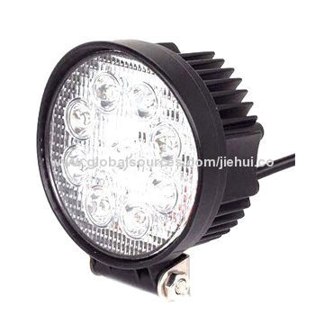 High-power 27W 12/24V Car LED Work Light Bar for Off-road Vehicle, 5,000-6,000K Color Temperature