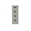 White Steel Office Vertical Filing Cabinet 4 Drawers