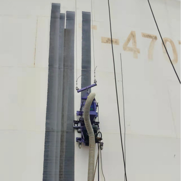 Vertical Fuel Tank Cleaning Shot Blasting Machine