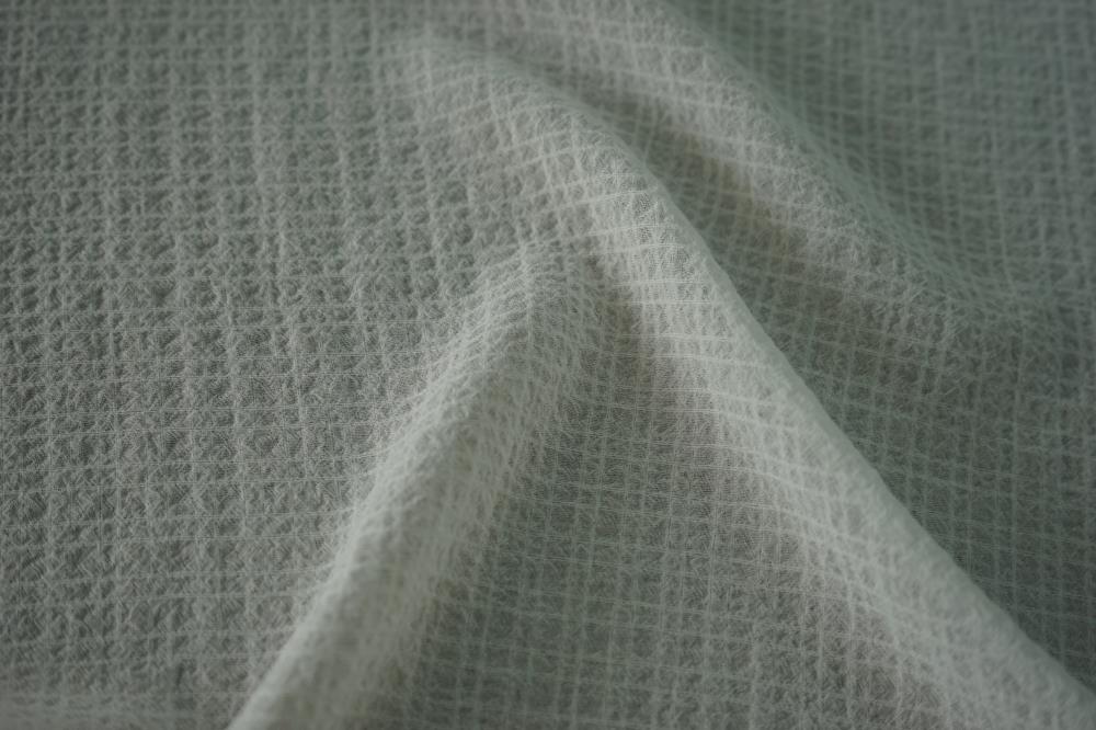 Polyester 4 Way Spandex Check Fabric