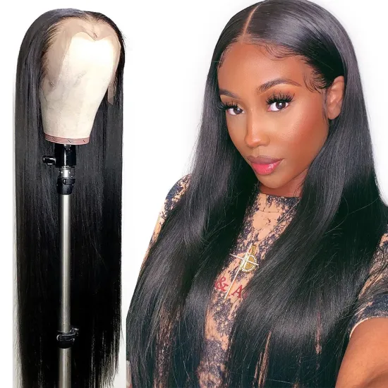 Wholesale Peruvian Hair Swiss HD Full Lace Frontal Wig For Black Women 100% Raw Virgin Cuticle Aligned Human Hair Lace Front Wig