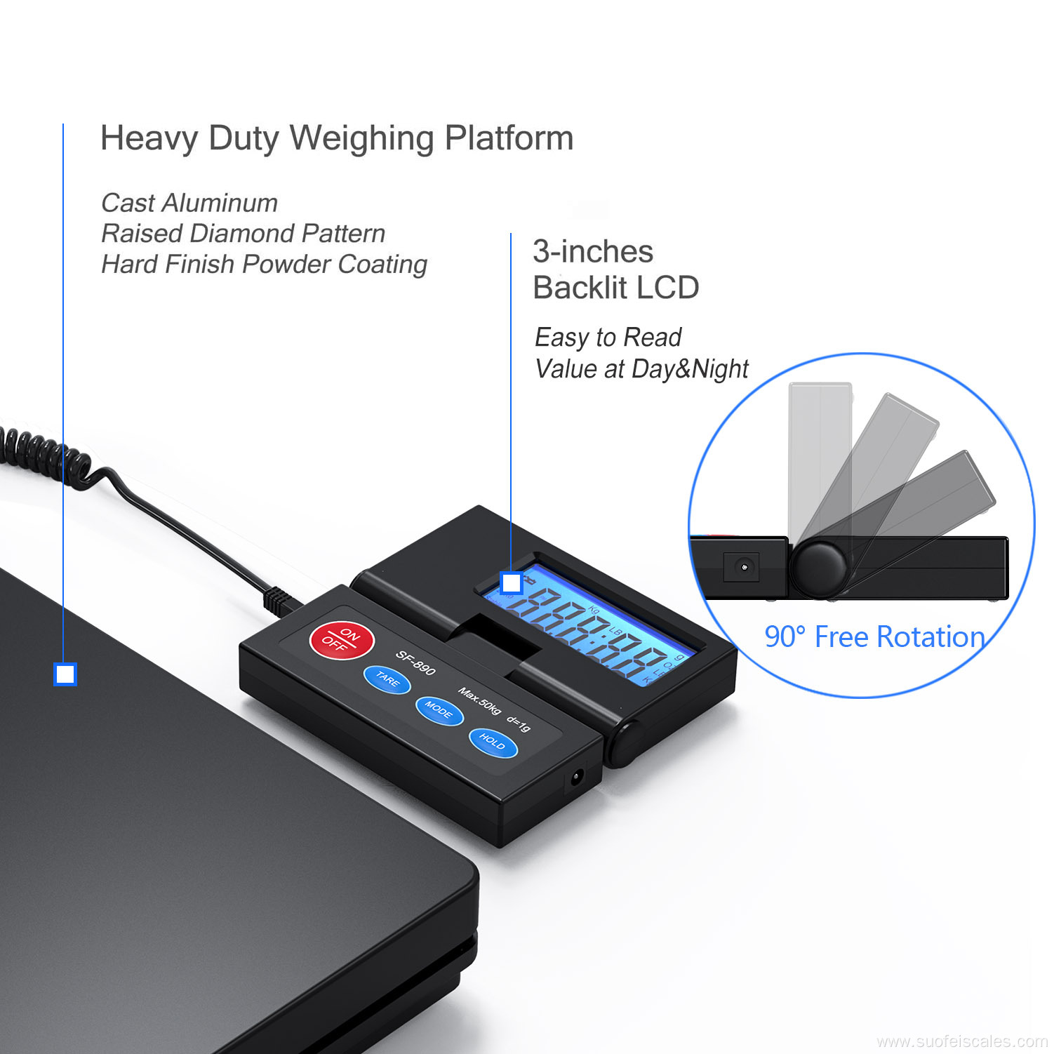 SF-890 Digital Shipping Electronic Mail Packages scale 50kg