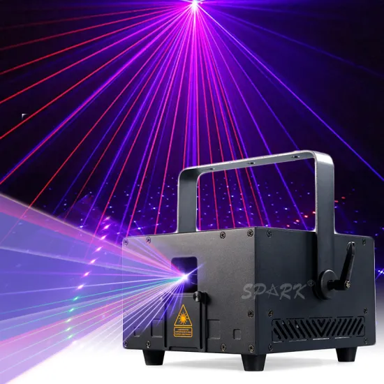 Full Color Animation Sky Projector with 10W RGB Laser Light - Mobile Phone ILDA Control & Flight Case