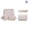 2 3 compartment eco friendly biodegradable disposable cornstarch corn starch takeaway take away bento lunch box food container