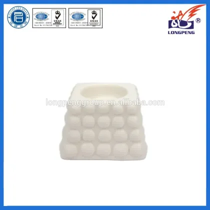 Eco-Friendly Elegant White Tower Candle Holders,Ceramic Tealight Candle Holders