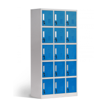 12 Compartment Metal Locker Bule